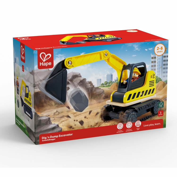 Hape Dig & Dump Excavator CHEZA PLUS