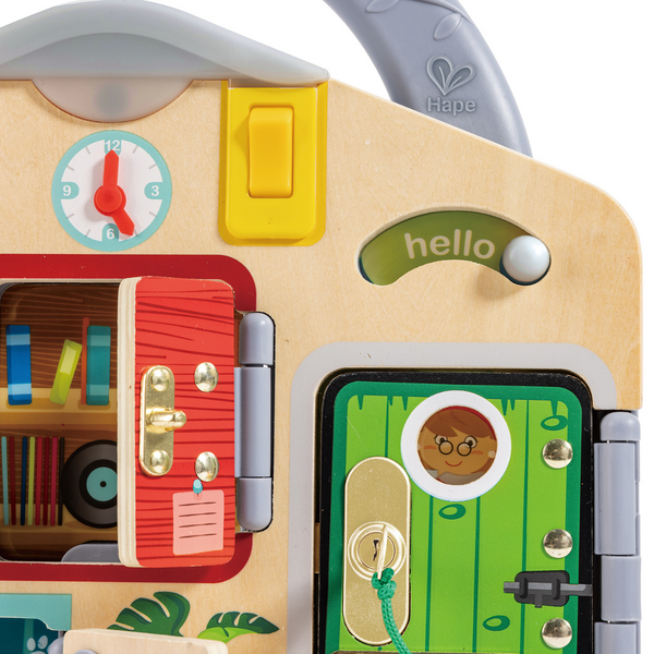 Hape Lock & Learn Playboard, educational wooden toys Kenya, wooden toys, Montessori inspired toys, toys in Nairobi, online kids shop, lock and learn board, role platy toy, best toys in nairobi