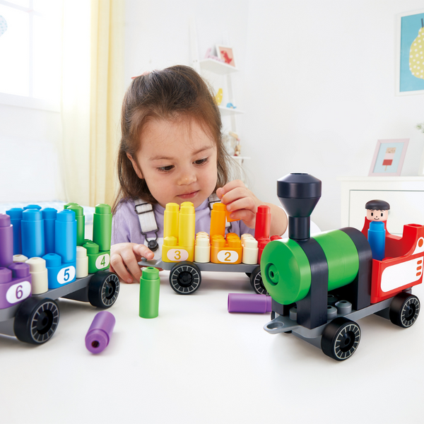 toys games color number train set play pretend action figures wood wooden hape plastic polym german early learning figurines imaginative playset 2 3 4 5 6 7 year old toy blocks building vehicle kids kid child children
