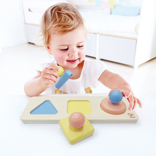 Hape Montessori mirror shape puzzle Cheza plus