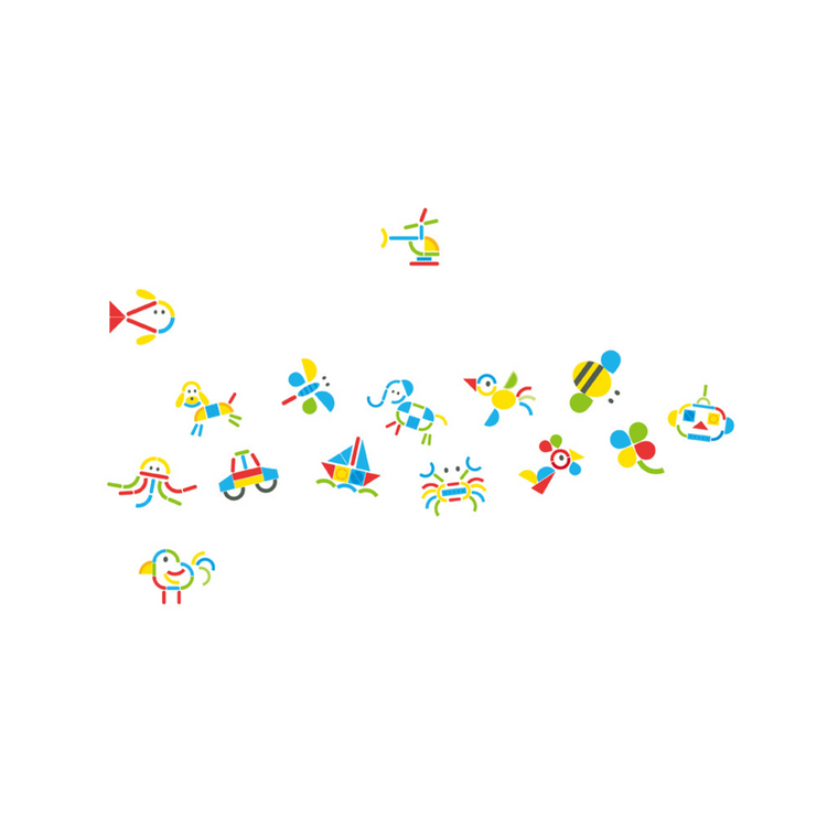 hape wooden box magnetic magnets play set toy color blocks shapes for kid kids children child boys girls aged 3 years stem geometry toys travel