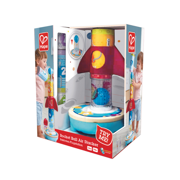 hape early fine motor skills language development imagination girls boys kids toddlers toddler toy toys rocket space science recognition skills balls flying nasa toy child safe playtime pretend play roleplay kid child children baby babies 24 months