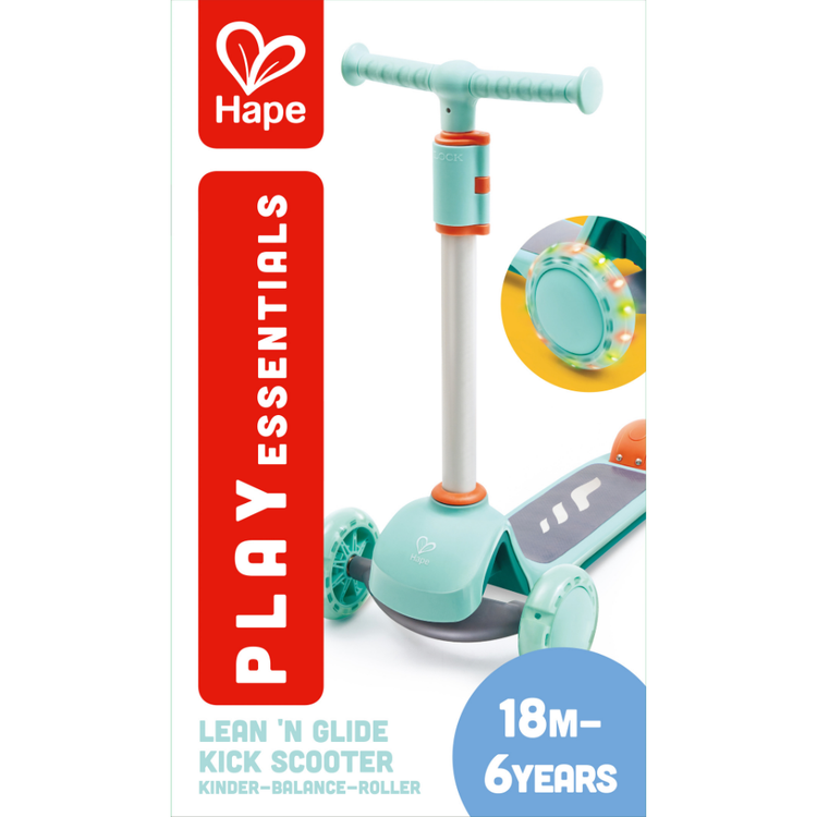 Hape Lean ’n Glide Kick Scooter – Light-Up 3-Wheel Scooter CHEZA PLUS