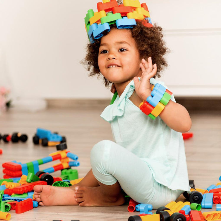 128-Piece Building Block Set - CHEZA PLUS, building blocks, bricks, educational blocks for kids, blocks for toddlers, high quality blocks in Kenya, wooden blocks, Hape toys, German toys, safe toys, quality toys, kids toys Kenya, building blocks, educational toys Kenya