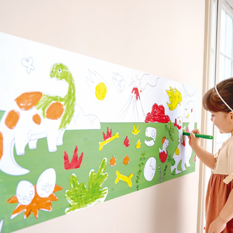 Hape dinosaur doodle paper roll 5.2m coloring toy for kids Kenya