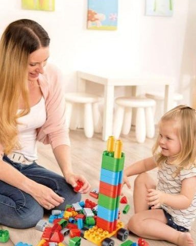 128-Piece Building Block Set - CHEZA PLUS, building blocks, bricks, educational blocks for kids, blocks for toddlers, high quality blocks in Kenya, wooden blocks, Hape toys, German toys, safe toys, quality toys, kids toys Kenya, building blocks, educational toys Kenya