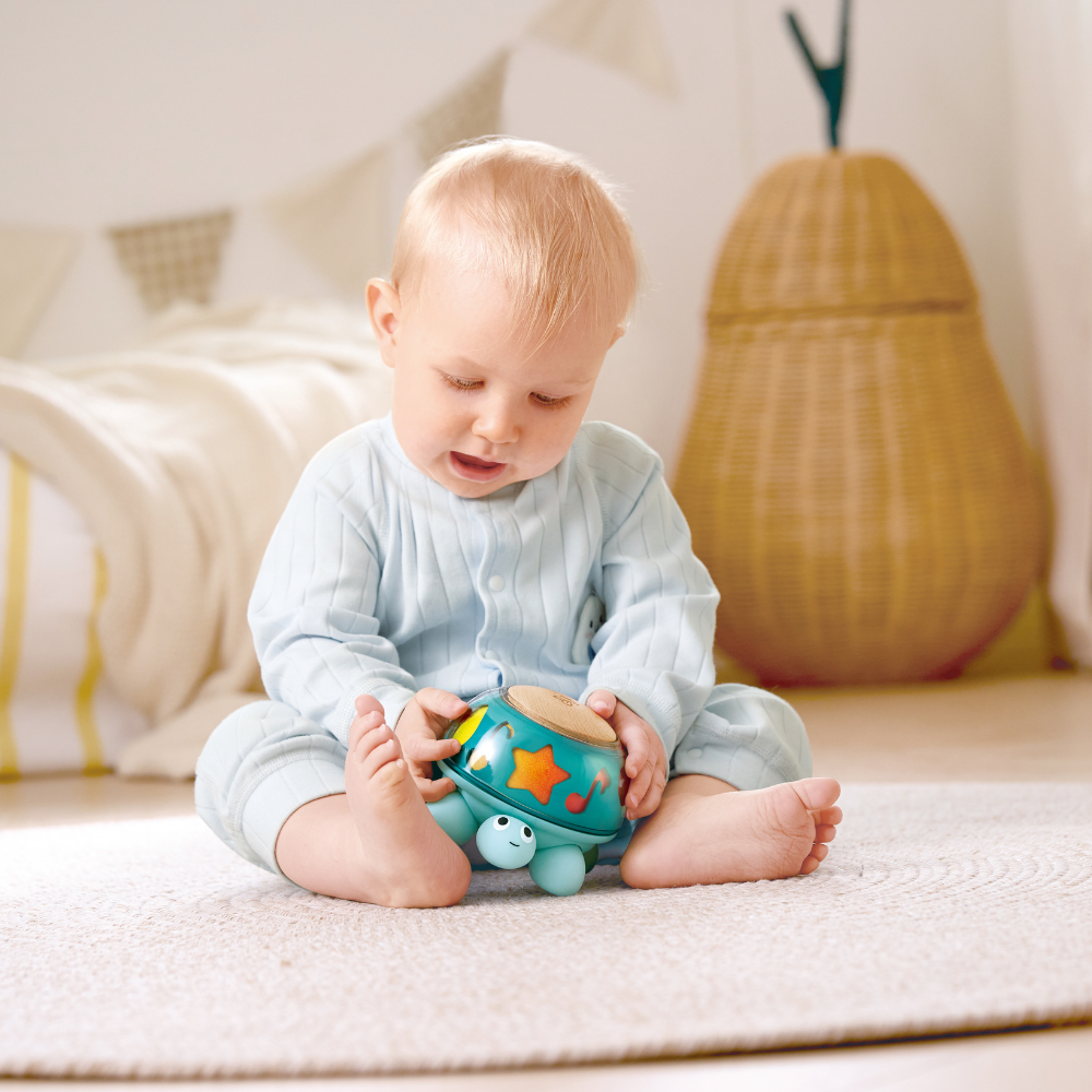 Hape Twist & Tune Turtle – Musical Sensory Toy for Babies CHEZA PLUS