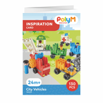 PolyM City Vehicles - building blocks for 24 months + CHEZA PLUS
