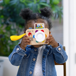 Baby using Baby Einstein Learning Lens by Hape – Sensory toy promoting curiosity and exploration, pretend play 