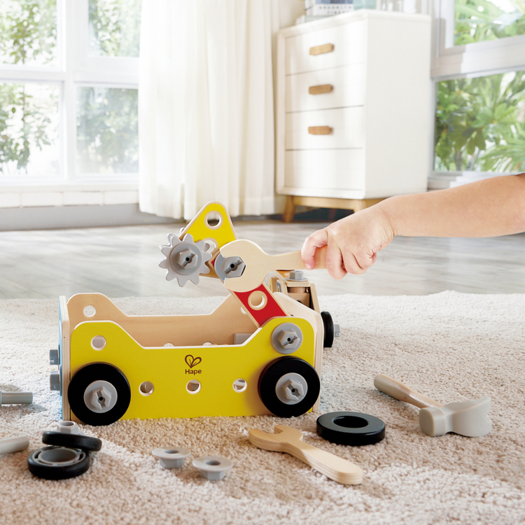 Build-It Tool Box Hape, kids tool box set, tool box set kenya for kids, toy tool set, tool kit box kids, wooden tool box kids, tool box kids, wooden tool box, tool box toddler, tool box toy set, tool box kenya, Hape toys Kenya, wooden toys, educational construction toys, online toy shop Kenya, Montessori toys, home schooling, German toys