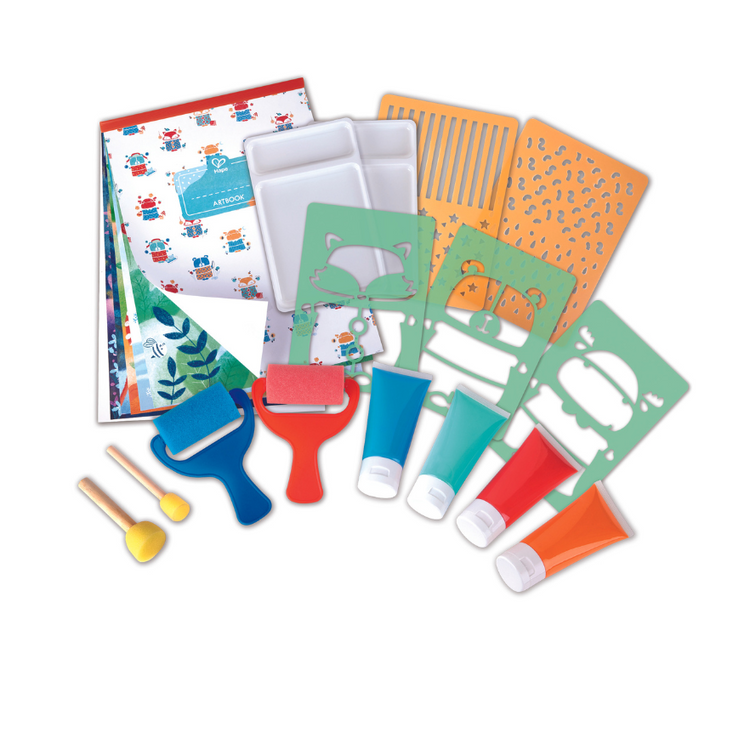 Hape Sponge Painting Fun kids art set creative toy Kenya