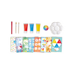 art hape kid kids paint painting brush kit supplies set children childrens child toddler development creative creativity imagination activity activities birthday gift toy color non toxic non-toxic safe washable paints colors mix wheel