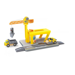 Hape Railway Crane Construction – 14-Piece Train & Construction Set CHEZA PLUS