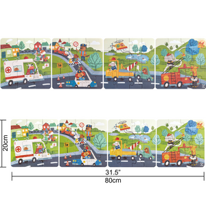 ambulance toy puzzle box fire truck party favors for kids puzzles toddlers summer toys ages toddler wooden floor jigsaw board year old childrens age puzzels hape cheza plus