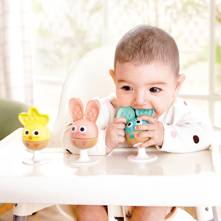 Hape Cheery Critter Rattle Trio - baby rattle toy CHEZA PLUS