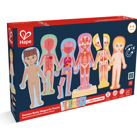 human body magnetic puzzle, wooden toys, educational toys kenya, puzzles for 3 years, puzzle for kids, hape toys, human body parts game for kids