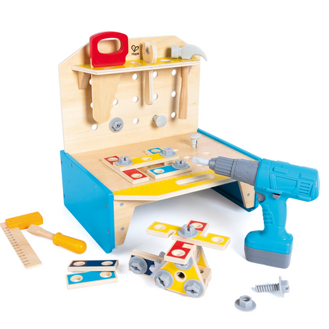 Little Engineer's Workbench Hape, Hape Work bench for kids, educational wooden toys kenya, toys in Kenya, construction toys, durable german toys, kids tool box 