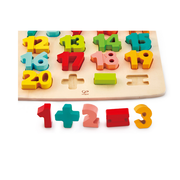 Chunky Alphabet Puzzle CHEZA PLUS, Hape toys, wooden educational toys, German toys, online toys store, shop online, wooden letters, wooden alphabet toy, Montessori alphabet, Montessori game, wooden numbers for kids, math toy