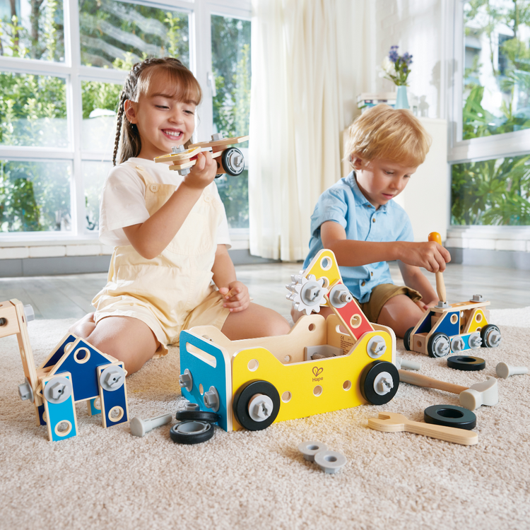 Build-It Tool Box Hape, kids tool box set, tool box set kenya for kids, toy tool set, tool kit box kids, wooden tool box kids, tool box kids, wooden tool box, tool box toddler, tool box toy set, tool box kenya, Hape toys Kenya, wooden toys, educational construction toys, online toy shop Kenya, Montessori toys, home schooling, German toys