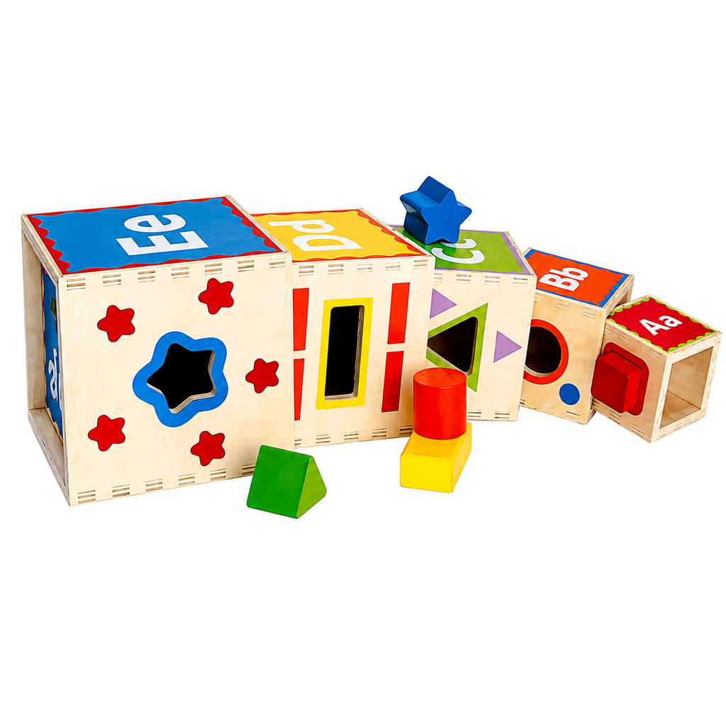 Hape Pyramid of Play Wooden Activity Toy for Babies | Cheza Plus Kenya Hape