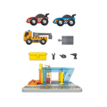 Hape Repair & Wash Station – 11-Piece Vehicle Play Set CHEZA PLUS