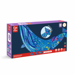 Hape Whale Shimmer Floor Puzzle - educational puzzle for ages 8 Years + CHEZA PLUS