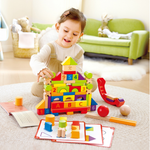 Hape Grow-with-Me Blocks – 80-Piece Building Set CHEZA PLUS