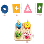 Hape Creative Peg Puzzle – Educational Fine Motor Skills Toy (18+ Months)