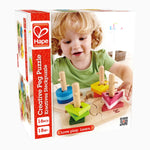 Hape Creative Peg Puzzle – Educational Fine Motor Skills Toy (18+ Months)