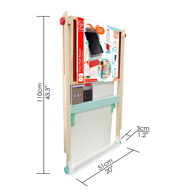 Folded Hape flip flat easel for storage – Cheza Plus Kenya