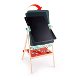 Hape Flip Flat Easel Foldable Double-Sided Free Standing Blackboard & Whiteboard With Chalks, Markers Age 3 years & above CHEZA PLUS, easel for kids Kenya, painting kit, magnet board, black board, arts & crafts for kids in Kenya 