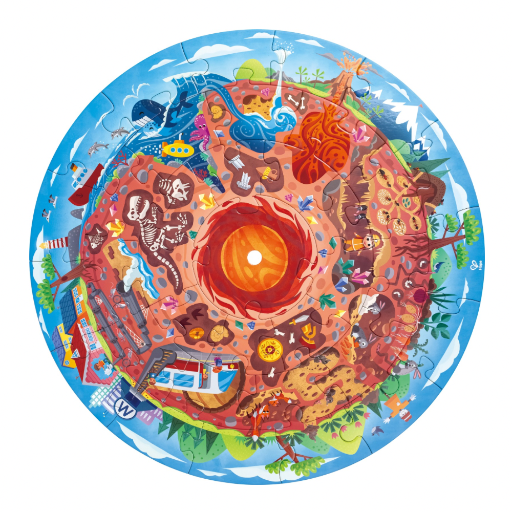 Hape Underground World Puzzle - educational puzzle for ages 3 Years + CHEZA PLUS