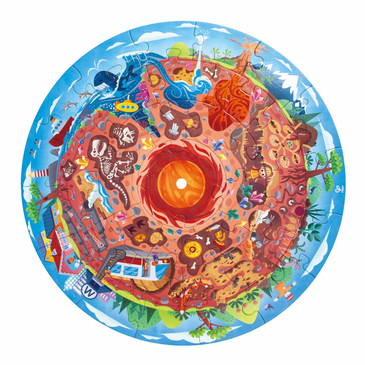 Hape Underground World Puzzle - educational puzzle for ages 3 Years + CHEZA PLUS