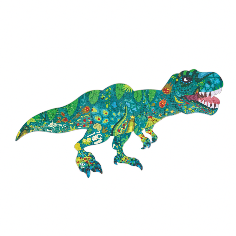 Large dinosaur floor puzzle colorful kids learning toy Hape