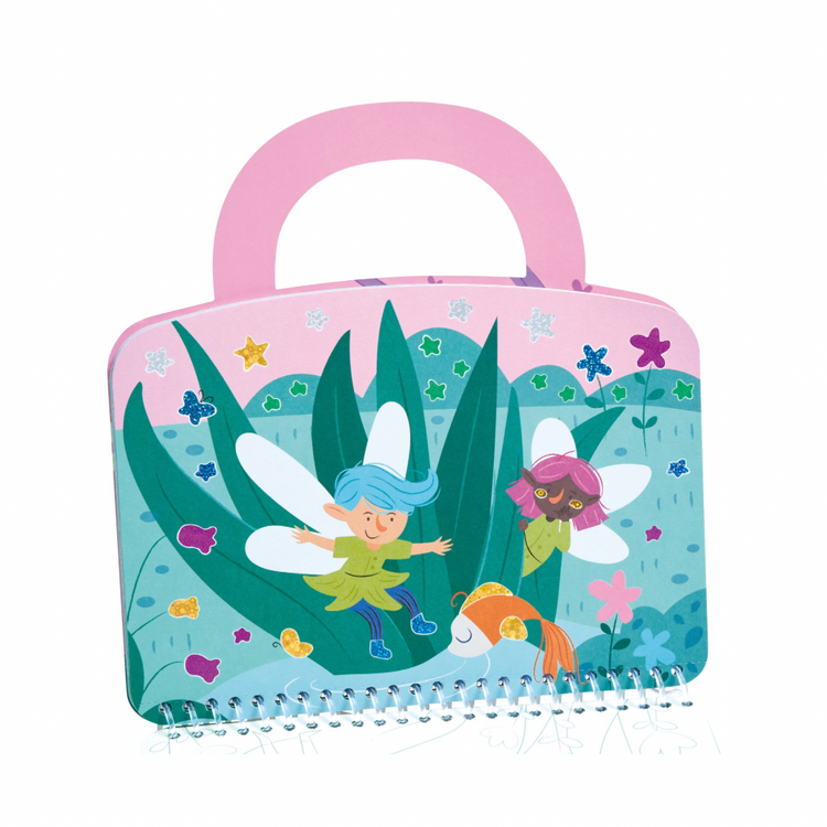 Hape Enchanted Travel Foil Art Kit in box – portable creative play set for children aged 4 and up, available online and at The Hub Karen from Cheza Plus Kenya.