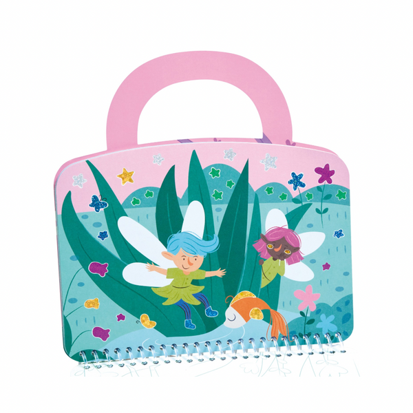 Hape Enchanted Travel Foil Art Kit in box – portable creative play set for children aged 4 and up, available online and at The Hub Karen from Cheza Plus Kenya.