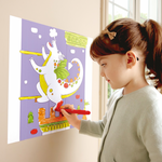 Kids self adhesive castle doodle paper roll for coloring and sticking - Cheza plus kenya 