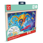 Hape Ocean Rescue 48pc Double-Sided Coloring Jigsaw Puzzle CHEZA PLUS