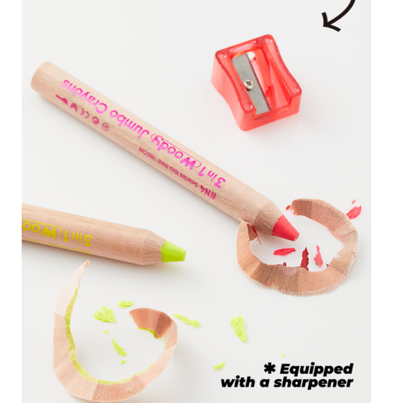 Woody jumbo crayons Flower Monaco