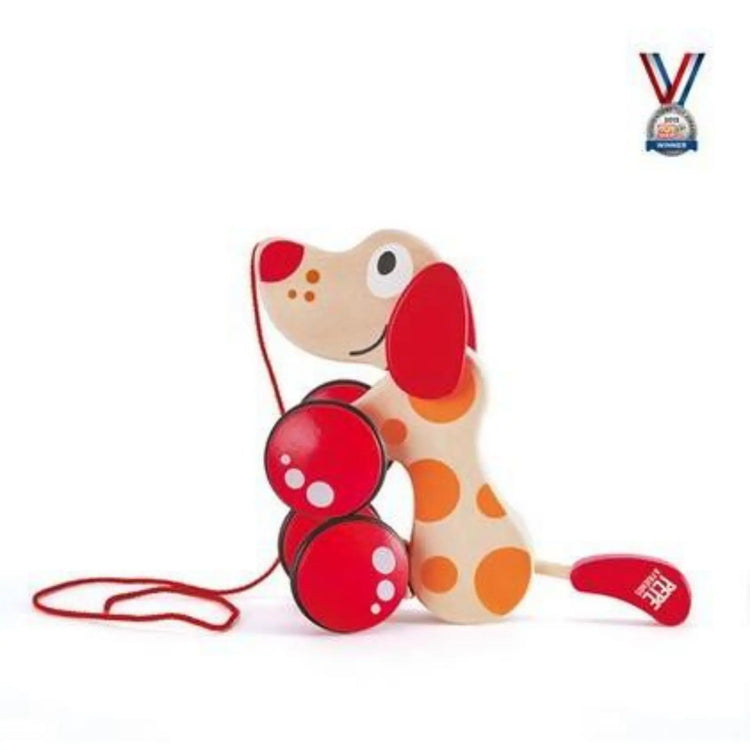 Pepe Pull Along - Wooden Pull Toy (12 months)