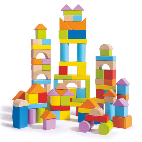 Hape Wonderful Beech Blocks 101 piece wooden block set – Cheza Plus Kenya