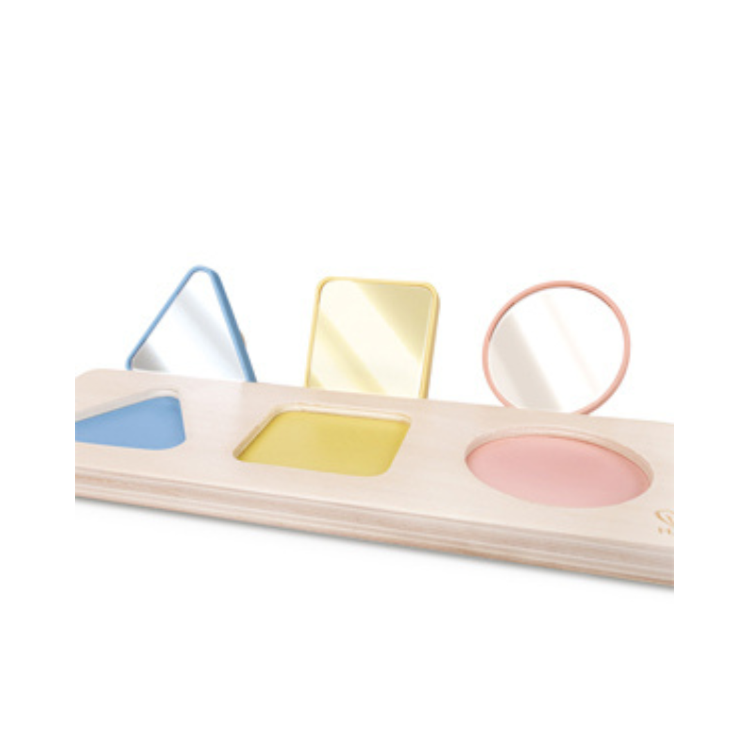 Hape Montessori mirror shape puzzle Cheza plus 