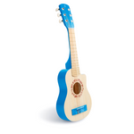 Hape Blue Lagoon Guitar – wooden children’s guitar with bright blue design, available at Cheza Plus Kenya.
