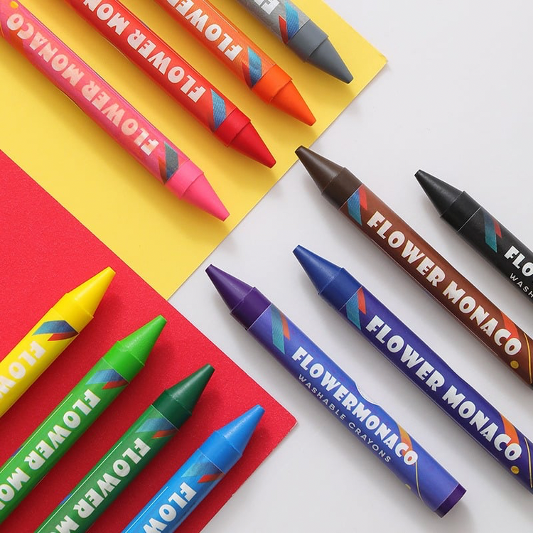 Coloring book with crayons creative art set for children