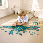 Oversized puzzle pieces dinosaur theme for kids