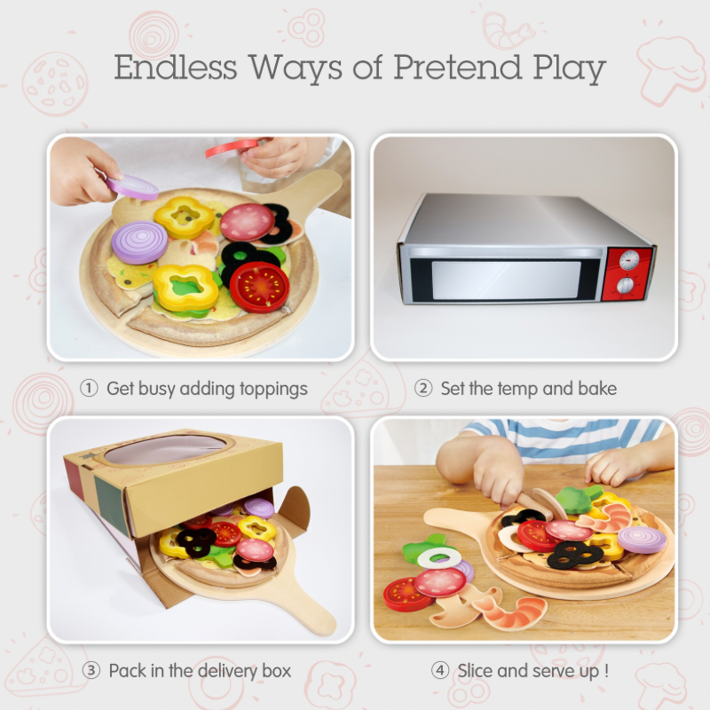 Educational pretend play toy supporting fine motor skills kids