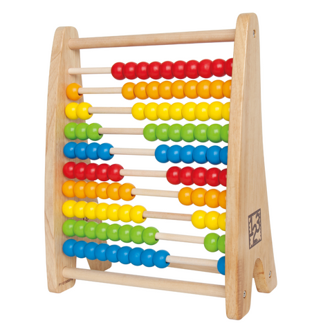 Hape Rainbow Bead Abacus 10 × 10 beads – Cheza Plus Kenya